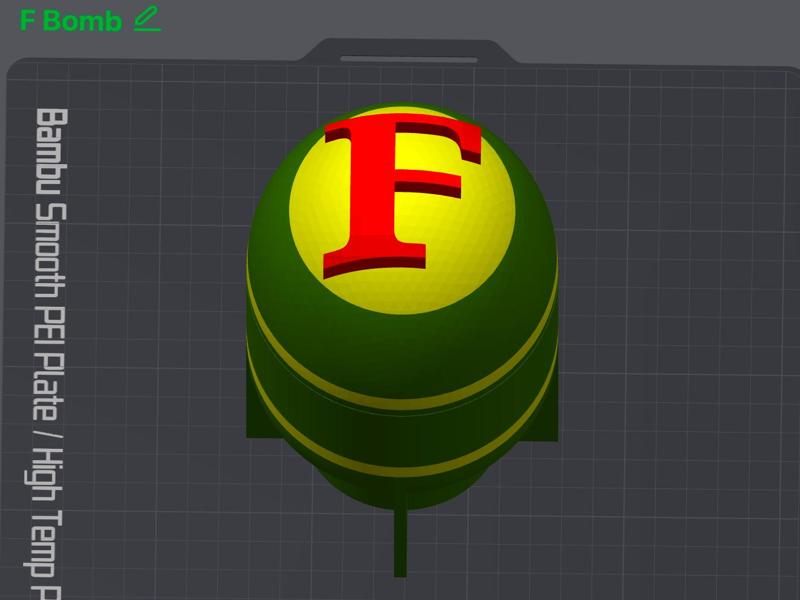 F Bomb hanging Lamp (60mm bulb)