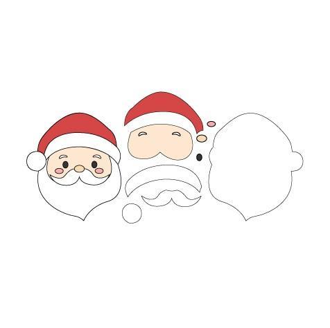 Santa Claus Multipiece Fondant Cookie Cutter Set