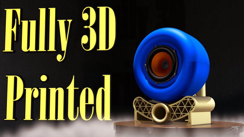 Fully Printable Speaker and Enclosure V16
