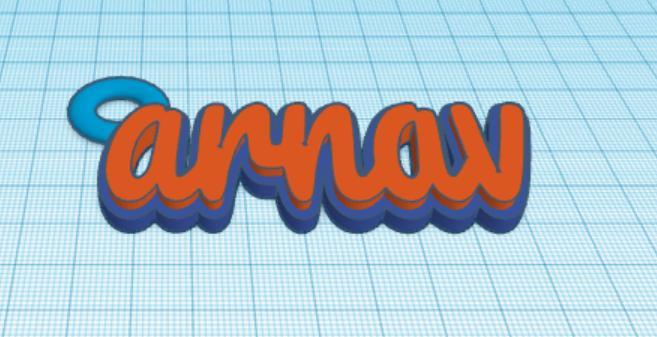 Arnav name key chain