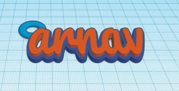 Arnav name key chain