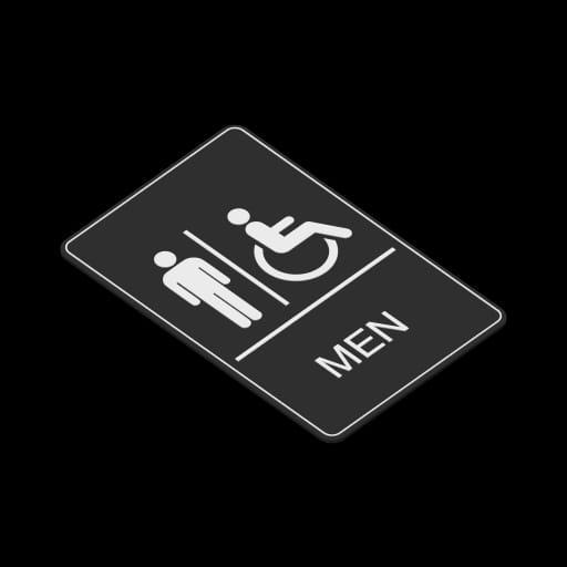 Mens Restroom Sign