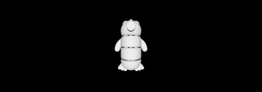 cute penguin with hat and bowtie