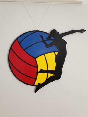 Volleyball Women Wall Decor - Version Empty and Full