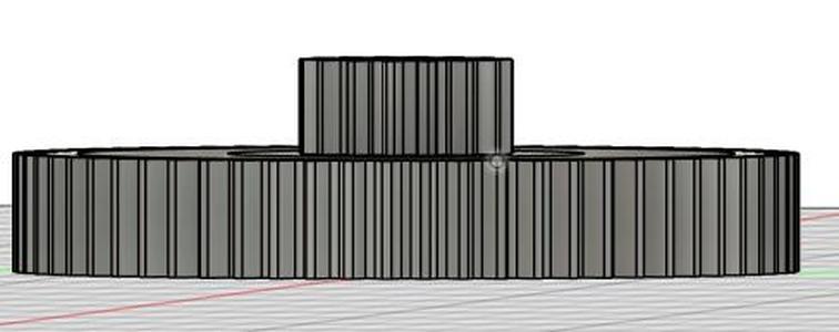 Simple 1 to 4 Ratio Gears