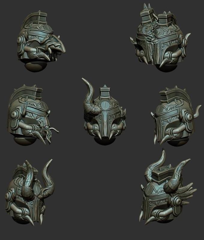 The Mutated Scions Helmets
