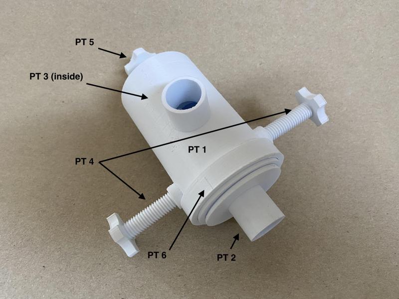 Valve enclosure to connect multiple patients to a single ventilator