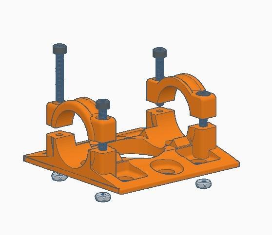 GPS (e.g. x3 geolink) bracket for model helicopter, 15mm boom.