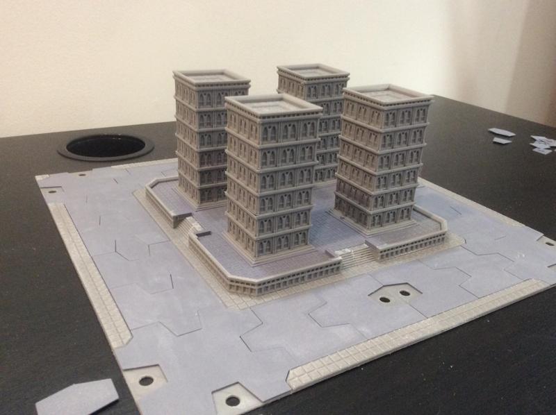 Titanstructure Dark future 8mm scale city tile for epic titanicus