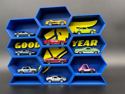 GoodYear Themed Hex Diecast DIsplay for 1:64 Cars