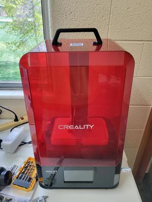 Resin printer hood handle