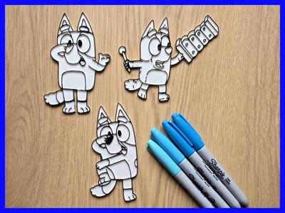 Bluey Crazy Fun Gift DIY Coloring