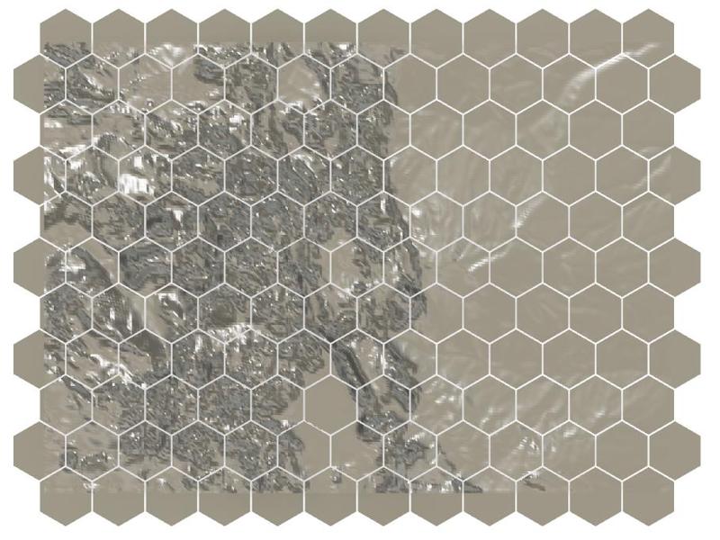 Colorado Topology Hex Mural