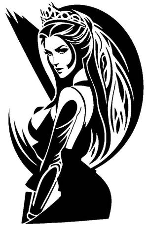 Princess stencil 4