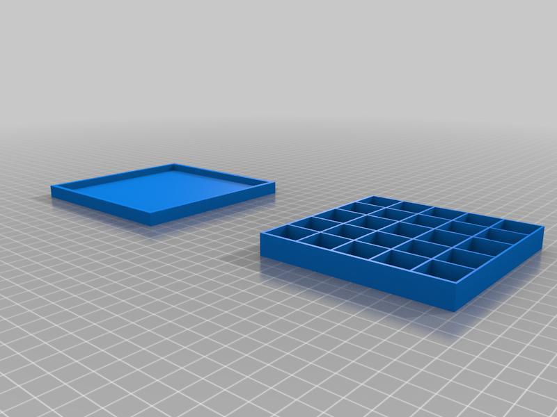 Simple screw tray with lid