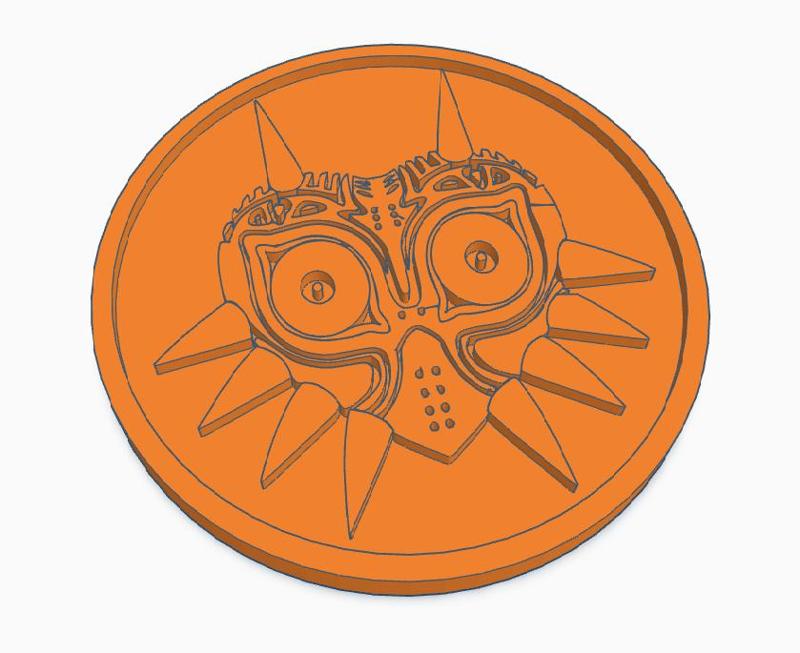Majora's mask Zelda coaster
