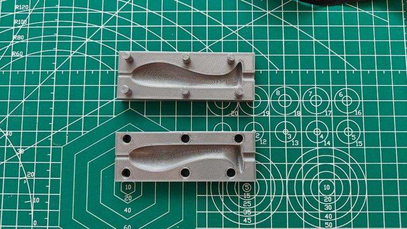 Molde mojarrita señuelo de silicona | Silicone mojarrita lure mold