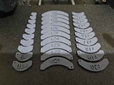 Radius gauge - thicker and more clearly defined