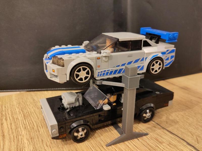 Lego 2 column car lift Speed Champions 