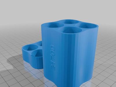 21700 x 4 Holder with Magnetic Lid