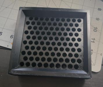 Pill packer hopper adjusted
