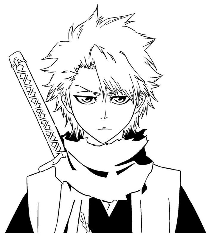 Tōshirō Hitsugaya stencil 3
