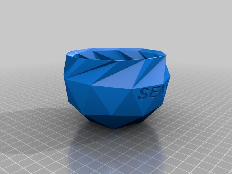 Vaso com logo do SENAI