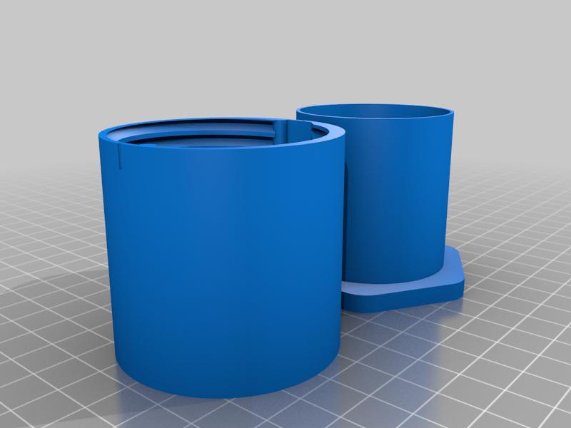 Boite de rangement cylindrique type 'Beiter'