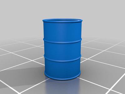 HO scale 55g drum with open bottom