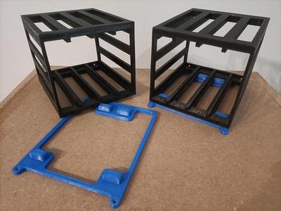 Base plate for 3-HE 4-Bay HDD-Cage