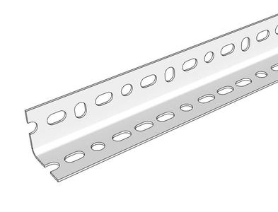 Slotted Steel Angle - 1-1/2" x 1-1/2" x 4'