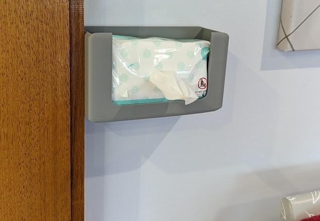 Wall Mount Wet Wipe Holder
