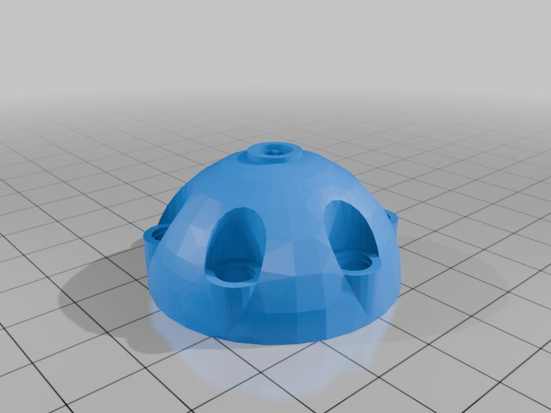 Technic Cylinder Hemisphere 5x5 6 Holes (WIP)