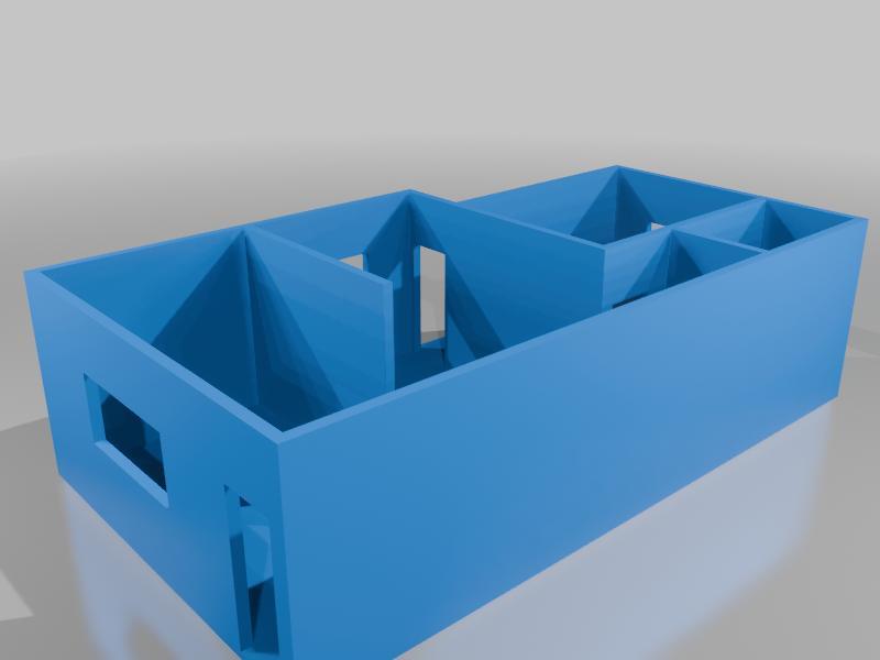 Modelo de uma casa em planta alta