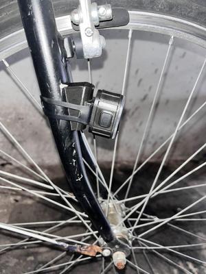 Bicycle lamp fork adapter