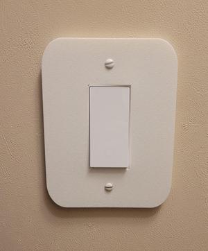 Rocker switch plate single gang
