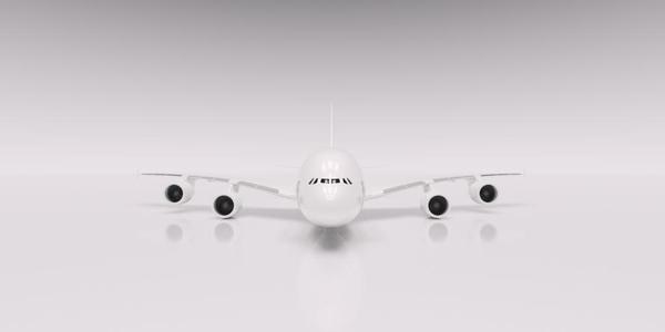 Airbus A380-800 3d printable with parts