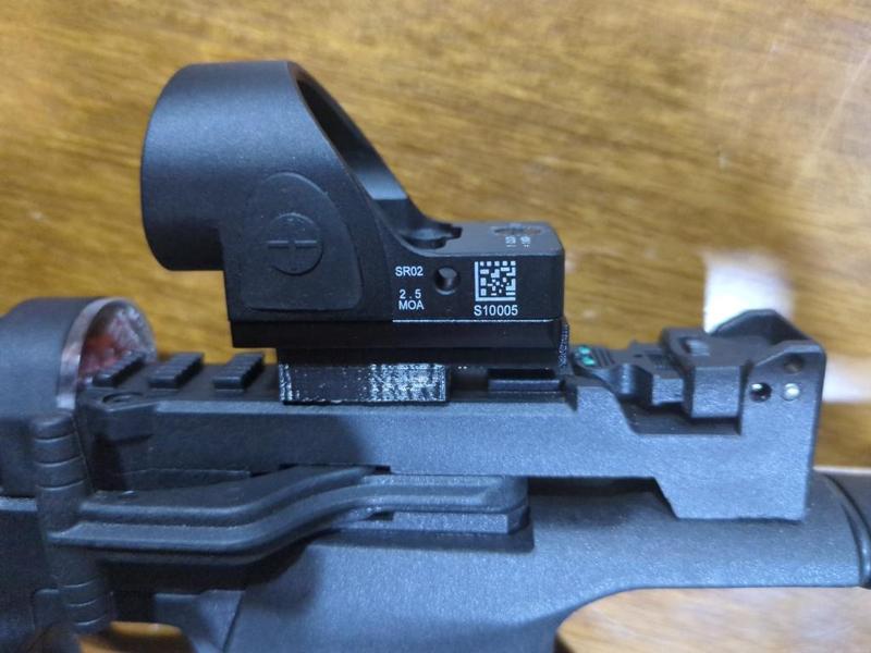 Picatinny rail adatper for Trijicon red dot on Hatsan 11mm