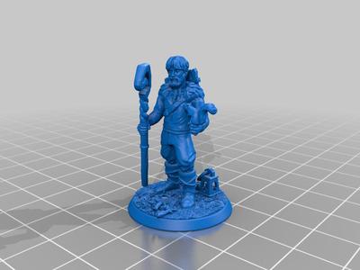 Human druid wanderer