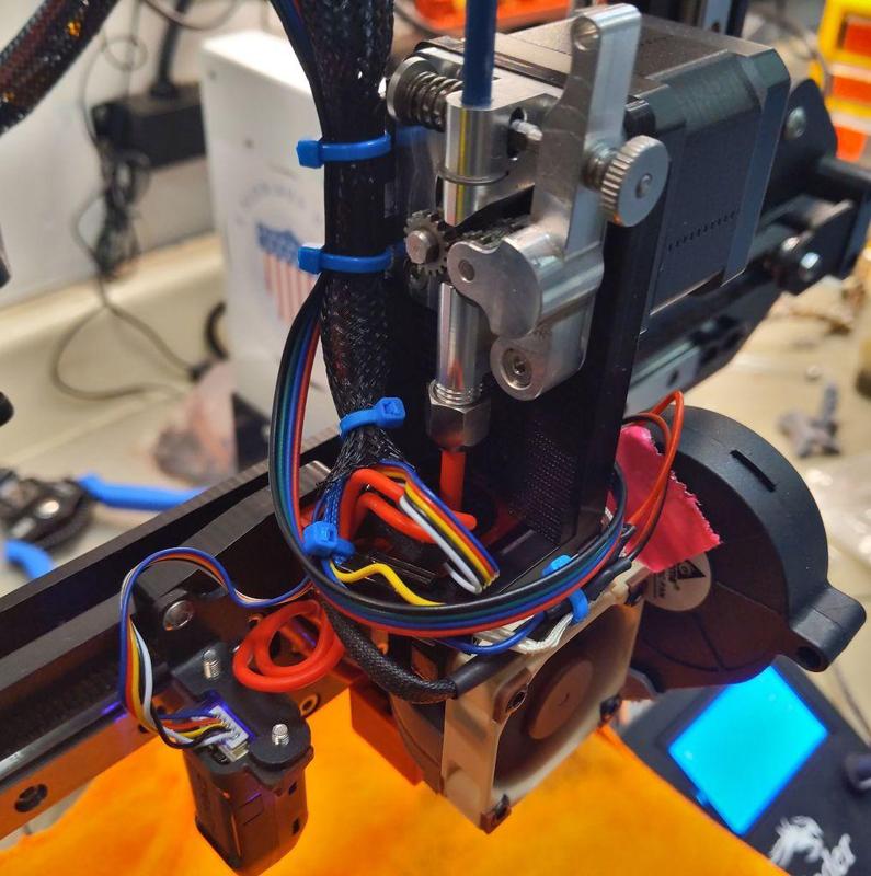 Monster Hat Direct - Klemco E3D (Ender3) direct drive + 40mm fan