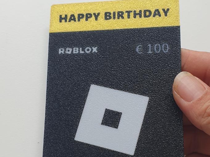 Roblox Gift Card - Editable amount and currency