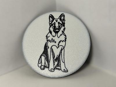 Cute German Shepherd Coaster