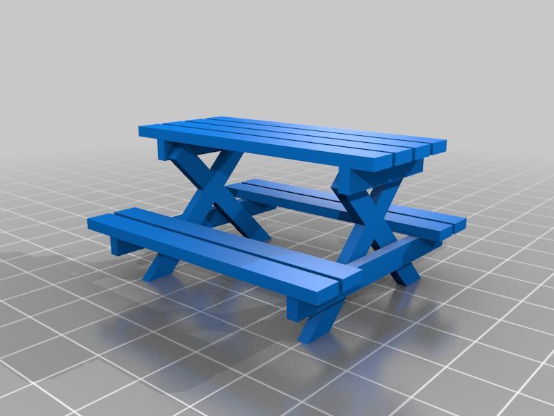 Wooden Picnic Bench