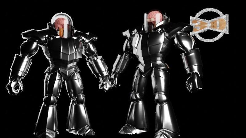 Walking brain-in-a-Jar