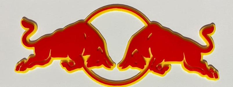 Red Bull Logo F1 Wall Art 2D Color