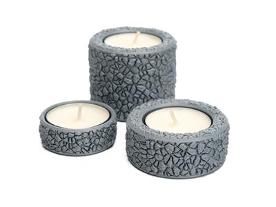 Rough Rock Candle Holder