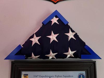Folded Flag Wall Mount