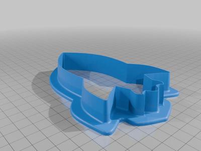 Rocket cookie cutter and embosser v2