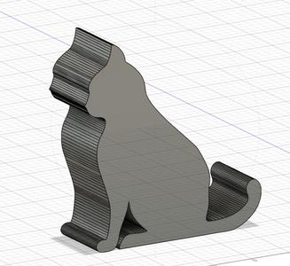 Phone holder - Cat (short tail)