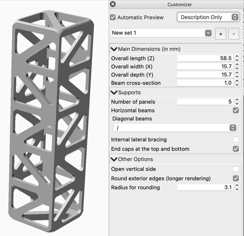 customizable truss